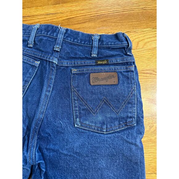 Wrangler Upcycled Cut Off Bermuda Long Cotton Frayed Jean Denim Shorts Size 30 - Picture 6 of 10